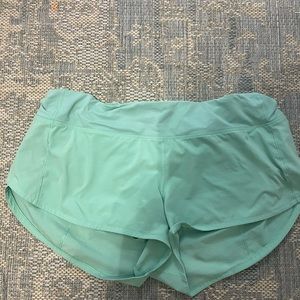 Turquoise Lululemon shorts